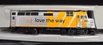 Rapido 582013 Rebuilt F40PH-2D (dc/silent): Via Rail Love The Way Wrap: #6420. Fixed Price $159.95.