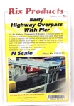 N Scale Rix Products 628-152 1930S 50' Deck W/pier Highway Overpass Kit. Fixed Price $13.55.
