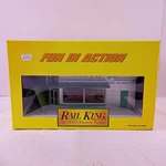 Rail King Automat Single Story Corner Store 30-90281 Scale New Box. Fixed Price $119.99.