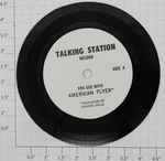 American Flyer XA755TSRM Scale Af Record For Talking Station - Mpc Version. Fixed Price $15.00.