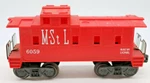 Lionel Post War Plastic Magentic Coupler M-st Scale #6059 Red Caboose. Fixed Price $15.99.