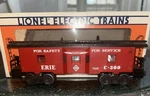 Lionel 6-19719 Erie Bay Window Caboose W/illuminated Interior #C-300 Ex/box. Fixed Price $45.00.
