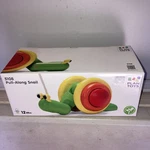 Pull Along Wooden Snail Vintage Green Yellow Toddler New. Fixed Price $25.00.