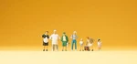 Krause The Baker With Family (X7) Painted Preiser 79097. Fixed Price $26.60.