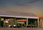 Kibri 18024 Military Man With Flatbed Trailer. Fixed Price $130.23.
