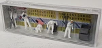 Preiser #10800 Ho 1/87 Set Of 5 Crime Scene Police Figures In Suites W/equipment. Fixed Price $27.99.