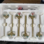 Department Dept Village Telephone Poles-set Of 6-#52656-IN Box. Fixed Price $14.73.