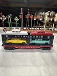 Vintage Lionel 6414 Auto-loader Includes Cars With Rubber Wheels Original. Fixed Price $69.99.