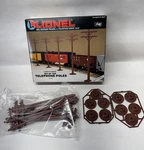 Lionel 6-2181 Set Of Ten Telephone Poles Base & O27 Gauge -new Free Ship. Fixed Price $15.75.