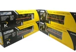 K-line K-4630L Santa Fe Sf Black Bonnet Aluminum 18" Passenger Car Set Scale. Fixed Price $1749.99.