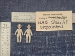 Campbell 1245 Sheriff, Weston Mini-figure, Unpainted, Ho, Per Pack, New. Fixed Price $12.00.