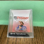 Preiser Ho 28175 Bicycle Courier Unopened. Fixed Price $10.00.