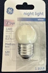 New Ge 41267 White 7.5 Watt Globe Night Light Bulb Fast Shipping Visit Store!. Fixed Price $13.80.