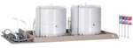 Kibri 39832 1/87 Scale Miro Fuel Refinery Storage Tanks Plastic Model Kit. Fixed Price $85.99.