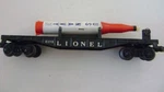 Lionel 6175 Flatcar-mint (6424-11 Mold W/original Rocket & Black Cradle). Fixed Price $229.00.