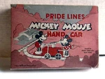 Pride Lines Mickey Mouse Hand Car (no. 1100) New Original Box. Fixed Price $220.00.
