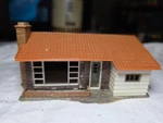 Vintage Scale Faller 2192 Ranch House Railed Porce Lattice Garage Assembled. Fixed Price $20.24.
