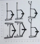 Lionel 18905-26 44 Tonner Black Hand Rail (set Of 6) (10). Fixed Price $100.00.