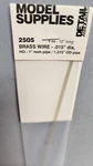 Detail Associates 2505 Round Brass Wire Pack Of 4 .015" Diameter Ho Scale 1". Fixed Price $7.95.