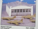 New Plasticville Airport Hanger /planes/ Bachman Bldg. Kit 45986 O/s. Fixed Price $19.95.