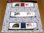 1989 Lionel O-guage Set Of 3 Reefer Cars The Old Glory Series 6-19599 New In Box. Fixed Price $36.99.