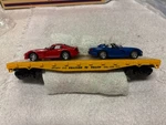 Lionel 6-17527 Yellow Flatcar W/red & Blue Dodge Vipers, Lnib/nib, Box Vg Cond. Fixed Price $70.75.