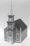 Atlas 608 Ho 19TH Century American Church Trackside Built Up. Fixed Price $49.50.