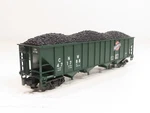 Mth 20-90016D Chicago Northwestern 4-BAY Hopper W/coal Load Ln. Fixed Price $55.99.
