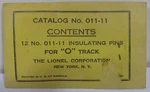 Vintage Lionel #011-11 Fiber Pins For Gauge Track Original Envelope. Fixed Price $14.99.
