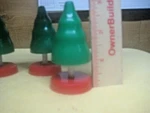 Ho Plastic Christmas Trees. Fixed Price $5.99.