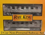 Mth Rail King Mta 2-CAR Subway Non-power Set # 30-2163. Fixed Price $225.00.