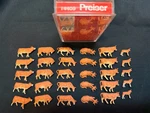 Preiser Figures Ho Scale Thirty (30) Brown & White Cows # 14409 - Farm Animals. Fixed Price $49.49.