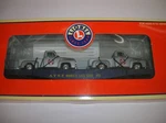 Lionel 6-17563 " Santa Fe Flat W/ 2 Die Cast Trucks Lot #46075. Fixed Price $30.00.