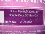 Mth Premier #300178 Up Union Pacific 50' Double Plug Door Box Car 20-93151. Fixed Price $50.00.