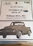 Ho Williams Bros 53300 1953 Ford F-100 Pick Up Truck Nip Factory Sealed. Fixed Price $12.50.