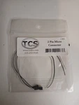 Train Control Systems Tcs 1301 2 Pin Mini Connector Black/white Wires. Fixed Price $7.24.