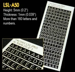 Proses Model Railway LSL-A50 All Scales Lasercut Letters & Numbers .2"H X .039"T. Fixed Price $13.59.