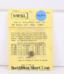 Northwest Short Line Nwsl 77618-6 Brass Tooth Spur Tower Gear Kmt/tenshodo. Fixed Price $8.49.