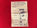 Lionel Postwar Instruction Sheet - 3656 Stock Cattle Car Outfit Free Ship 5/54. Fixed Price $13.95.