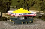 Atlas 715 Ho Refreshment Stand --kit 3-3/8 X 4-1/4" 8.4 10.7CM. Fixed Price $12.99.