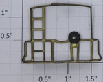 American Flyer XA10013 Scale Brass Caboose End Rail With Brake Wheel (10). Fixed Price $40.00.