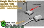 Milepost Scale Models Freight Platform (1KIT) O/1:48. Fixed Price $8.27.