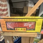Rail King By Mth Great Northern 40' Double Door Box Car O/O-27 30-7458. Fixed Price $60.00.