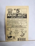 Kadee Ho Scale Magne-matic Couplers Two Pairs With Draft Gear #5 Train Engine. Fixed Price $9.99.