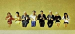 Preiser Sitting/eating (8) - Model Railroad Figures Ho Scale #10391. Fixed Price $23.85.