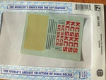 Microscale Decal N #60-146 Kcs "diesel Hoods, Cabs, Switchers White Scheme". Fixed Price $6.25.