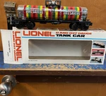 Lionel O-27 Gauge Life Savers Advertising Tank Car 6-9278 New Box. Fixed Price $68.00.