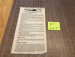 American Flyer Train Worm Drive Diesel Locomotive Operating Instructions Lot. Fixed Price $13.95.
