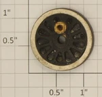 American Flyer XA10009B1 Flangeless Wheel Assembly Brass Square Stud. Fixed Price $6.00.