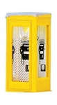 Brawa 4566 Scale Yellow Telephone Booth With Light. Fixed Price $19.90.